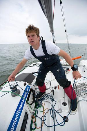 Artemis Offshore Academy Rookie Sam Matson has been looking forward to taking the race to his University town of Plymouth. photo copyright Ocean Images taken at  and featuring the  class