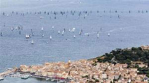 The first race in the Inshore Series at 2014 Giraglia Rolex Cup gets underway off Saint-Tropez photo copyright  Rolex / Carlo Borlenghi http://www.carloborlenghi.net taken at  and featuring the  class