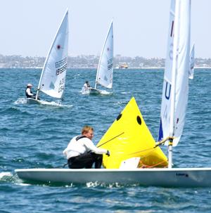 Jack Marshall leads Radials at windward mark photo copyright Chris Barnard taken at  and featuring the  class