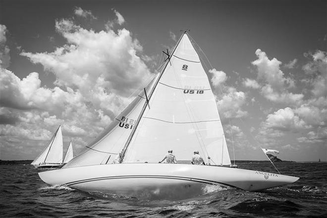 Sam Croll and Henry Skelsey’s 8 Metre Angelita in Classics Class 1 ©  Rolex/Daniel Forster http://www.regattanews.com