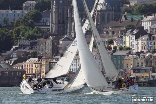 Volvo Cork Week 2014 - Close Racing in IRC Four<br />
 ©  Tim Wright / Photoaction.com http://www.photoaction.com