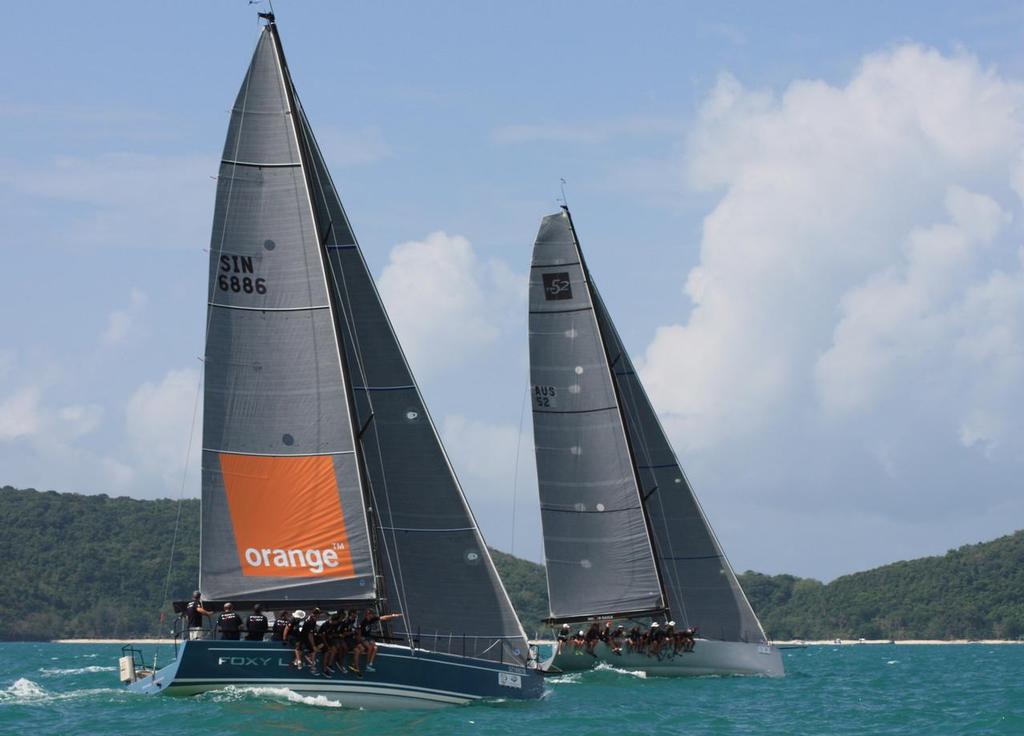 Foxy Lady VI leads IRC Racing I after Day 1. 2014 Cape Panwa Hotel Phuket Raceweek. Photo by MarineScene.asia. - Cape Panwa Hotel Phuket Raceweek 2014 photo copyright Event Media taken at  and featuring the  class