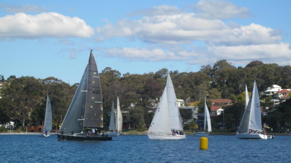 Start line Northshore Nationals - Northshore Nationals at Lake Macquarie photo copyright Rod Mackay taken at  and featuring the  class