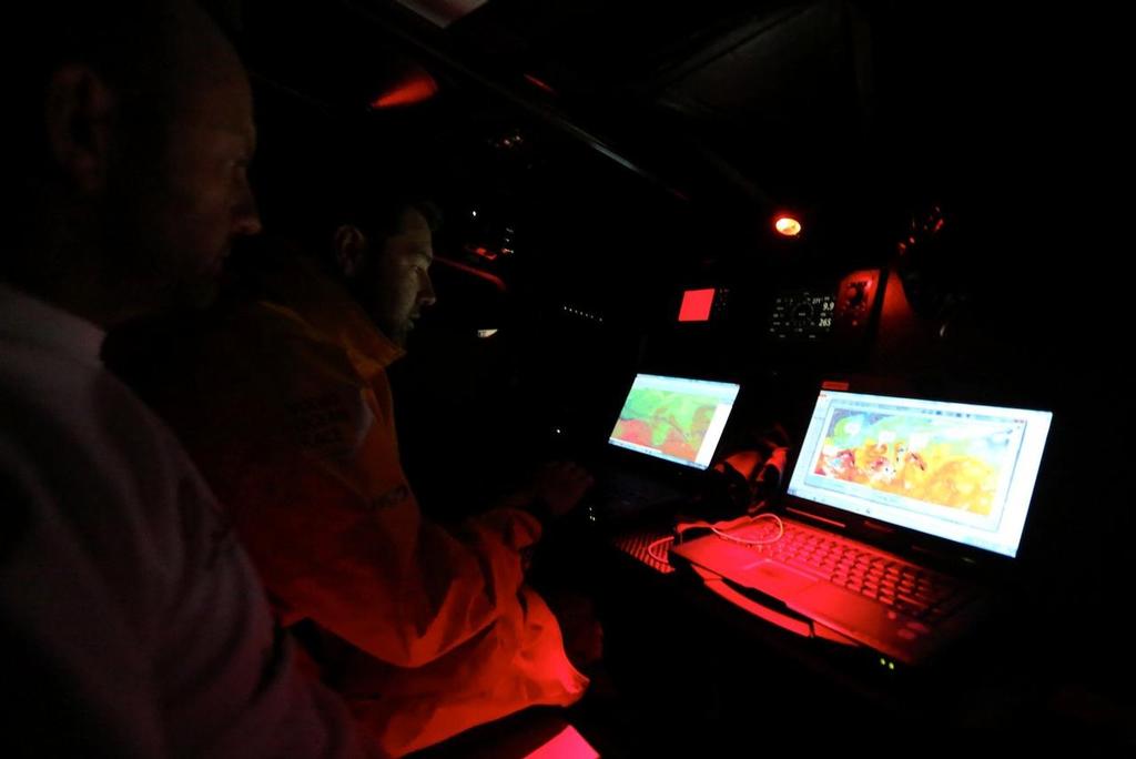 June 2014. Abu Dhabi Ocean Race crew onboard Azzam during their Transatlantic route from Lisbon to Newport, RI. photo copyright Volvo Ocean Race http://www.volvooceanrace.com taken at  and featuring the  class