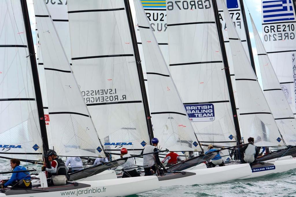 2014 Nacra 17 European Championship photo copyright Antoine Beysens taken at  and featuring the  class