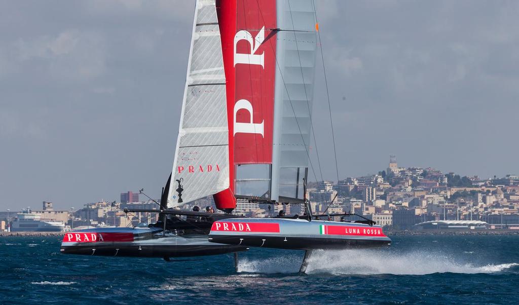 Team Luna Rossa AC45 training in Cagliari, Italy photo copyright Carlo Borlenghi/Luna Rossa http://www.lunarossachallenge.com taken at  and featuring the  class