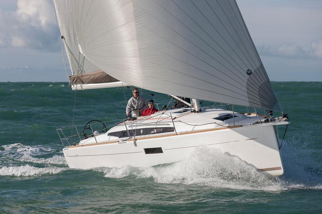 Jeanneau Sun Odyssey 349 see her at the Auckland On the Water Boat Show 2014 photo copyright Jean-Marie Liot taken at  and featuring the  class