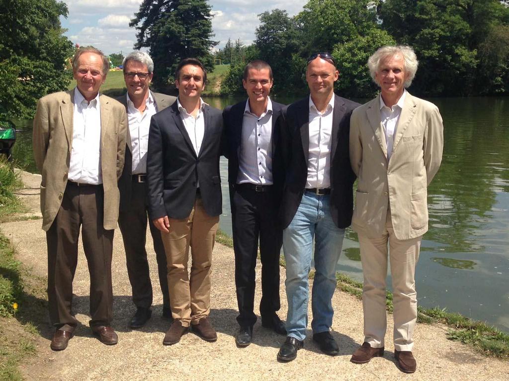 OC Sport Board of Directors : (L-R) Patrice Clerc (Vice-President of the Board); Stéphane Delplancq; Guillaume Semblat; Rémi Duchemin (CEO); Mark Turner (Executive Chairman); Roland Tresca (President of the Board). photo copyright  OC Sport http://www.ocsport.com/ taken at  and featuring the  class