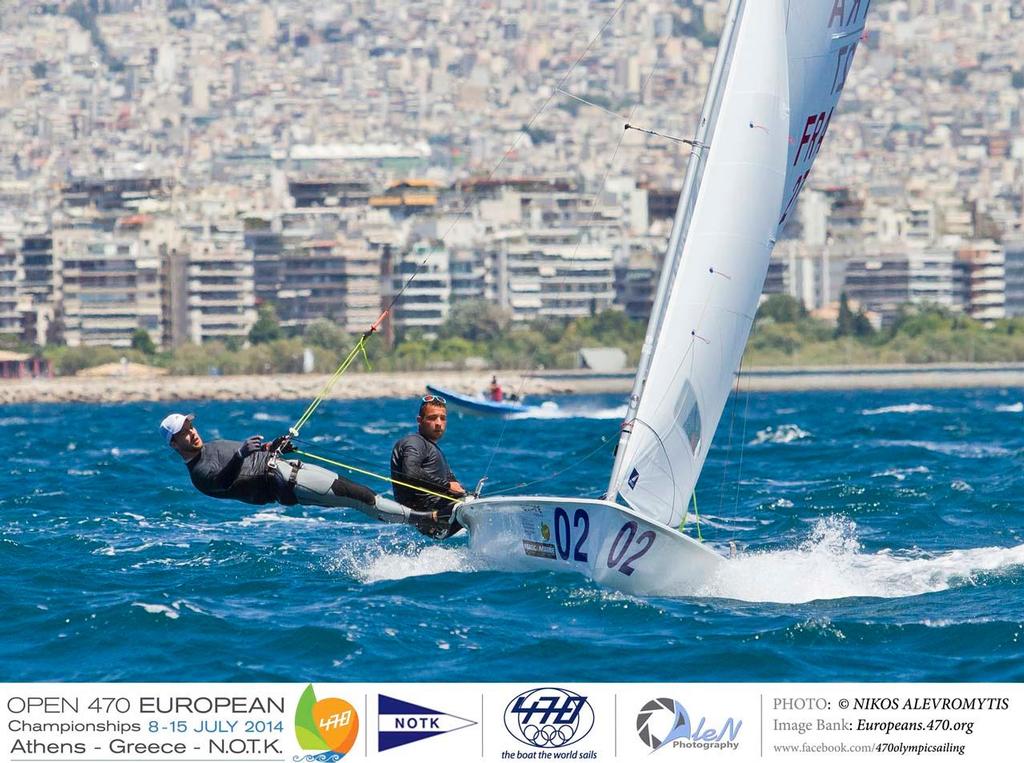 Sofian Bouvet and Jeremie Mion (FRA-27) - 2014 470 European Championship photo copyright Nikos Alevromytis / Alen Photography http://www.alen.gr taken at  and featuring the  class
