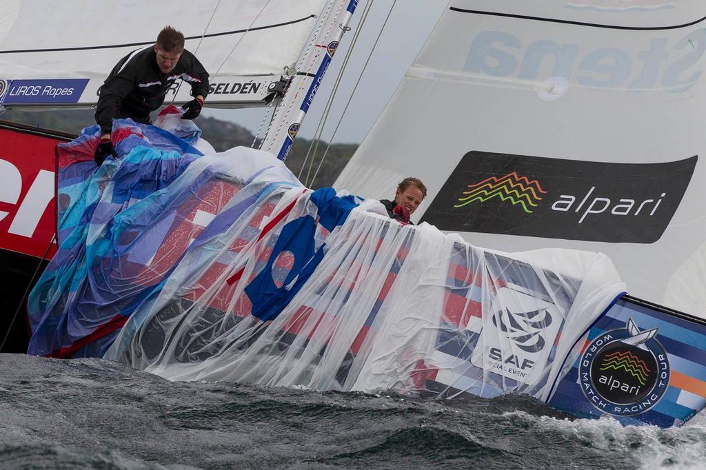 Winds blowing a solid 25 knots, gusting to gale force during the Qualifying of Stena Match Cup Sweden photo copyright  Ian Roman / WMRT taken at  and featuring the  class