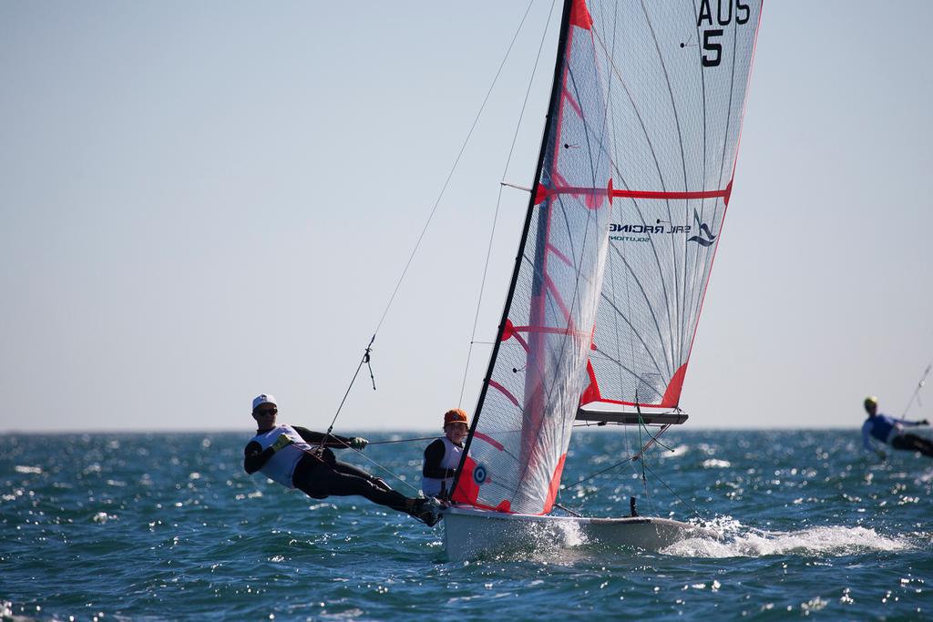 Final days racing saw a moderate Westerly slowly ease throughout the day © Andrew Gough