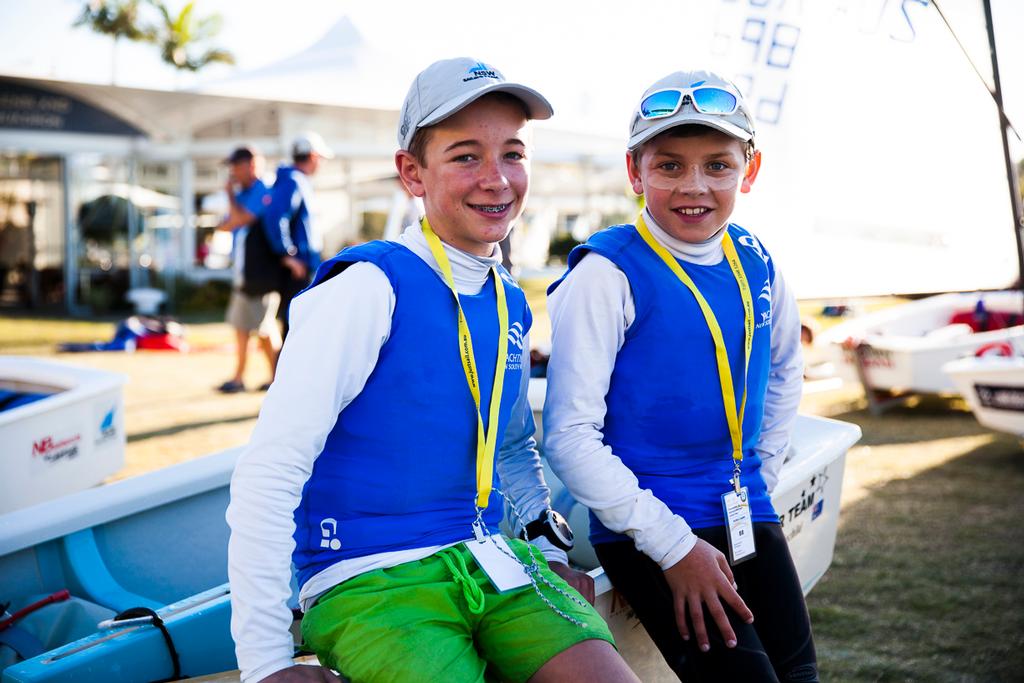 Jack Littlechild and Archie Cropley lead the class tied on four point - Queensland Youth Week ( RACER PROFILES as per previous article) photo copyright Andrew Gough taken at  and featuring the  class