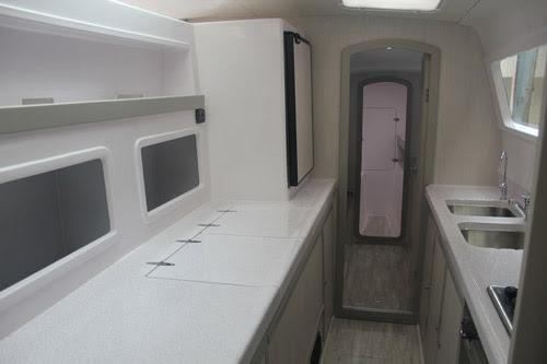 Galley - Seawind 1160 Lite.  © Multihull Central