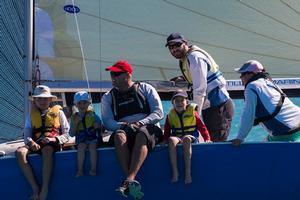 Everyone is invited to this year’s 25th anniversary regatta. Airlie Beach Race Week - Andrew Barney and family on Barney Army. photo copyright Shirley Wodson taken at  and featuring the  class