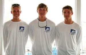BYC:  Left to right: Jack Martin, bow, Harrison Vandervort, middle and Christophe Killian, skipper. Gov Cup photo copyright Mary Longpre - Longpre Photos http://www.Longprephotos.smugmug.com taken at  and featuring the  class