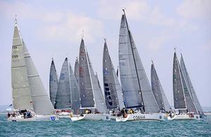 Race four was abandoned after two attempts - 2014 Brewin Dolphin Commodores' Cup photo copyright Rick Tomlinson / RORC http://www.rorc.org taken at  and featuring the  class
