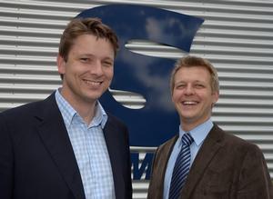 Volker Lamp (left), the new sales director with CEO Benjamin Bernhardt. - New Sales Director at SECUMAR photo copyright SECUMAR taken at  and featuring the  class