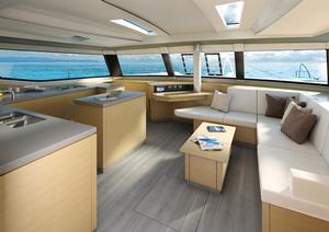 Fountaine Pajot Saba 50 dinette photo copyright Fountaine Pajot http://www.fountainepajot.com.au/ taken at  and featuring the  class