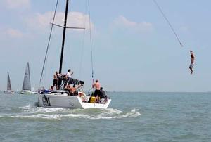 Time for some halyard flying in between races - Dunkerque Plaisance - Gill Racing FRA White - 2014 Brewin Dolphin Commodores' Cup photo copyright Rick Tomlinson / RORC http://www.rorc.org taken at  and featuring the  class