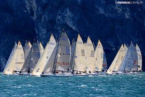 Audi tron European Sailing Series Melges 24 in Riva del Garda.  - Audi Tron European Sailing Series 2014 - Melges 24 photo copyright  Pierrick Contin http://www.pierrickcontin.fr/ taken at  and featuring the  class
