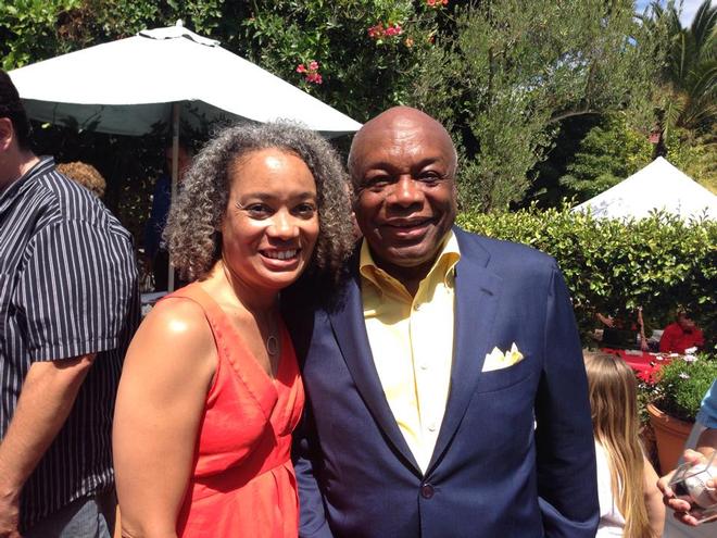 City of Alameda Mayor, Marie Gilmore, with former City of San Francisco Mayor, Willie Brown © SW