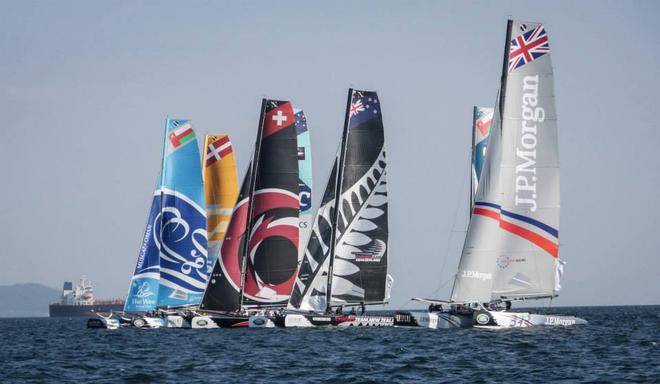  - Day 1, Act 5 of the Extreme Sailing Series in Istanbul, Turkey, Russia © Hamish Hooper/Emirates Team NZ http://www.etnzblog.com
