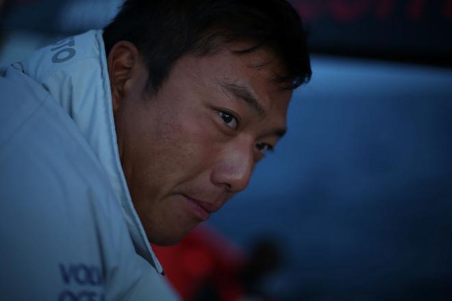 Onboard for Leg one - Our amazing on-board reporter, Yann Riou, captures Dongfeng Race Team onboard as they start their adventure to Cape Town  - Volvo Ocean Race 2014-15 © Yann Riou / Dongfeng Race Team