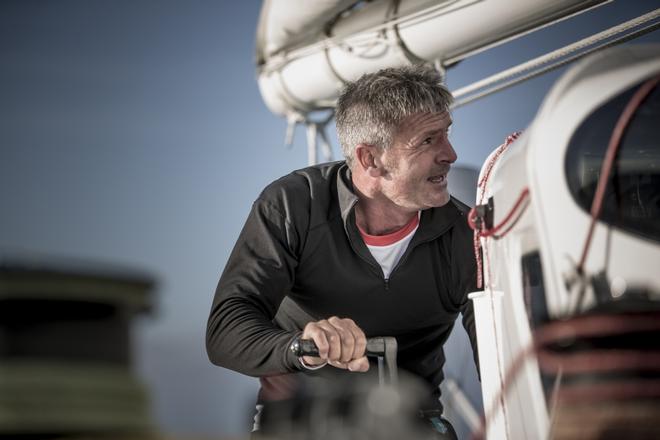 The Oman Sail MOD70 trimaran - Musandam Skipper Sidney Gavignet (FRA)shown here training during the Azimut 24hr solo race, prior to the start of the Route du Rhum 2014. © Lloyd Images