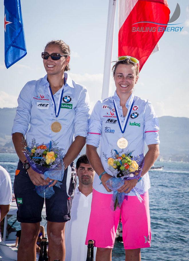 Santander 2014 ISAF Sailing World Championships - 470 Women's medallists ©  Jesus Renedo / Sailing Energy http://www.sailingenergy.com/