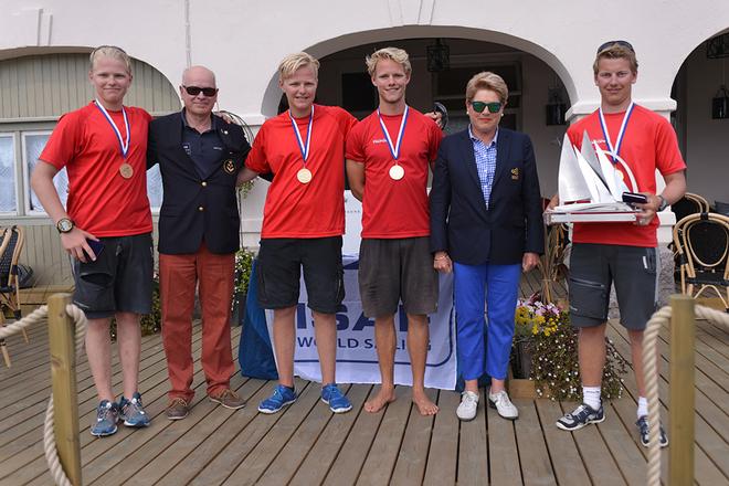 ISAF Youth Match Racing World Championship 2014  day five - DEN Prizegiving  © ISAF 
