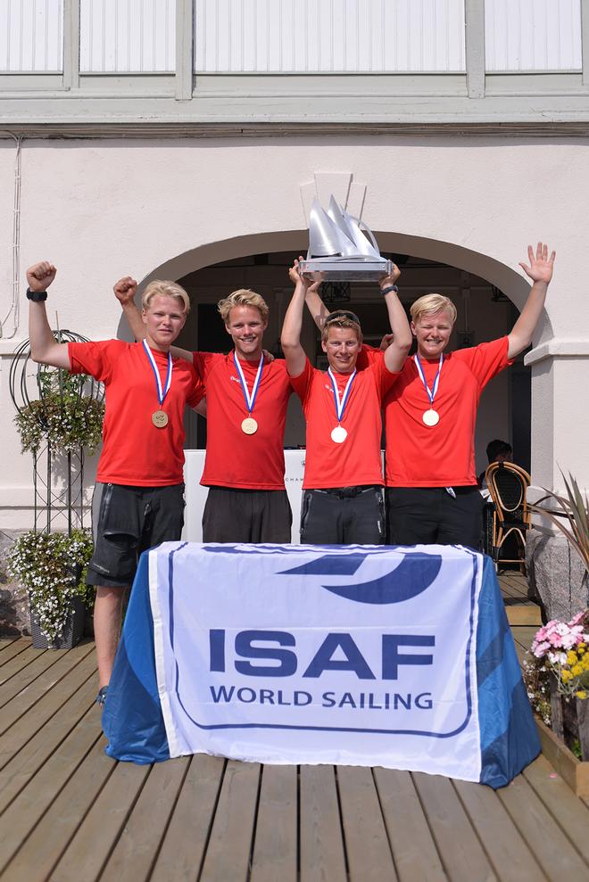 ISAF Youth Match Racing World Championship 2014  day five - DEN Trophy © ISAF 