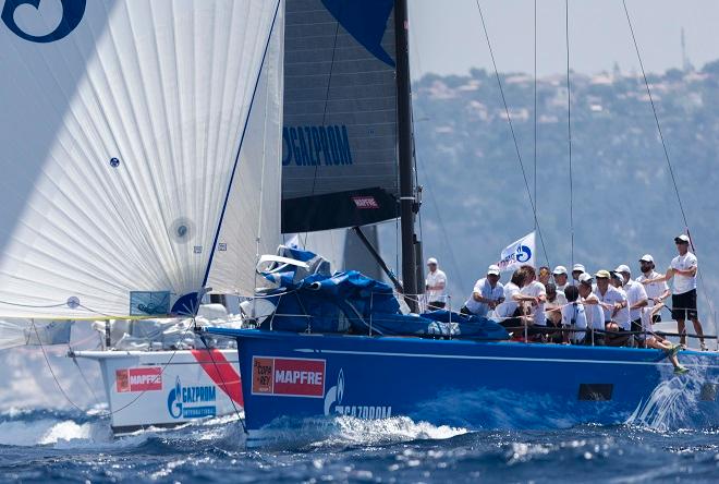 Bronenosec and the Gazprom Youth Sailing Challenge in close competition at the Gazprom Swan 60 World Championship  © Nautor's Swan/Carlo Borlenghi