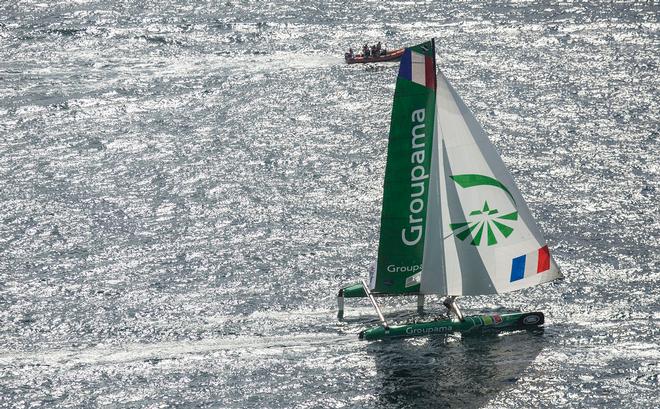 Act six, Istanbul 2014 - Day Three - Groupama sailing team. Groupama sailing team will race on their home waters of France for the penultimate Act of the season. © Lloyd Images