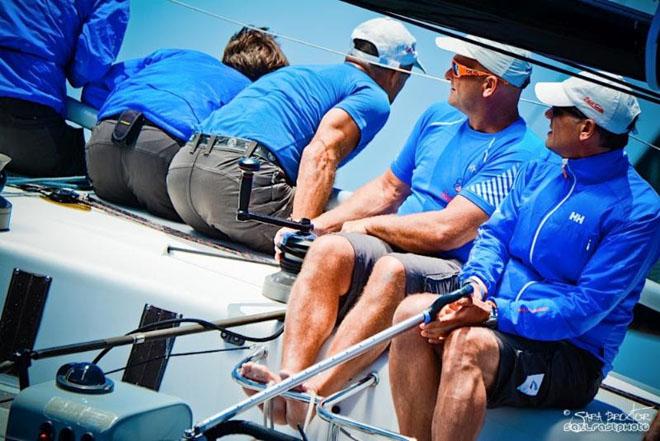 Skipper Alberto Rossi and his team aboard the Italian entry Enfant Terrible are the reigning Rolex Farr 40 World Champions and are still very much in contention to capture the 2014 International Circuit Championship, currently holding third place. © Sara Proctor http://www.sailfastphotography.com