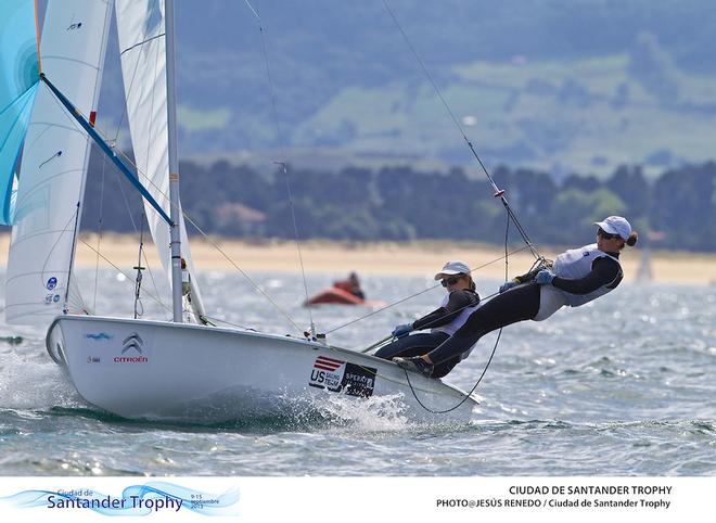 Annie Haeger and Briana Provancha (USA) - Ciudad de Santander Trophy - 2014 ISAF Worlds Test Event ©  Jesus Renedo http://www.sailingstock.com