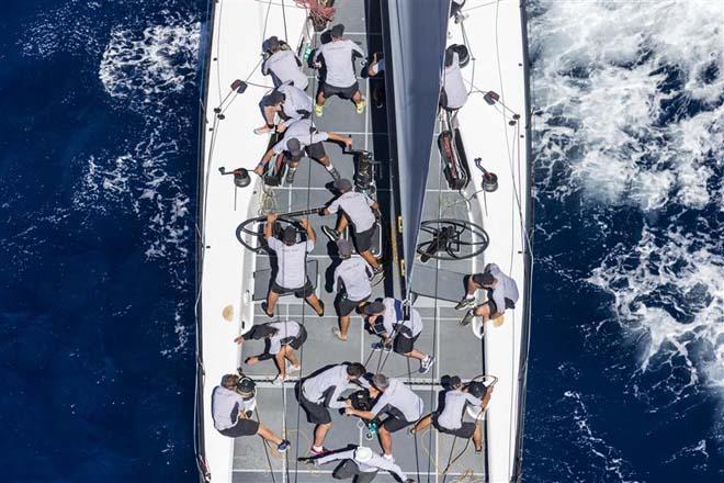 Crew action onboard CAOL ILA R (USA). ©  Rolex / Carlo Borlenghi http://www.carloborlenghi.net