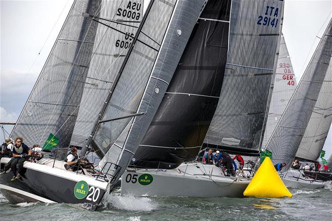Twisted (USA) and Enfant Terrible (ITA) mark rounding ©  Rolex/Daniel Forster http://www.regattanews.com