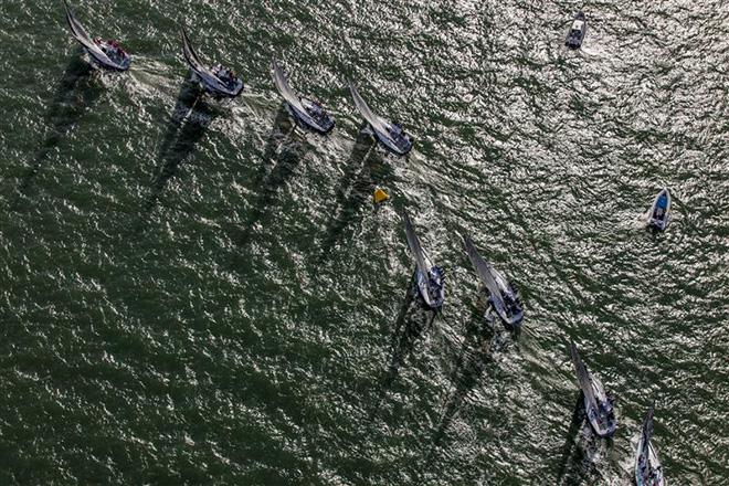 Aerial fleet shot ©  Rolex/Daniel Forster http://www.regattanews.com