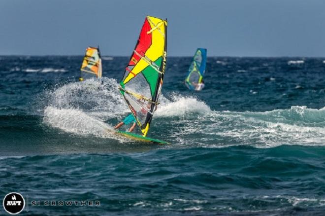 Harley Stone - Amateur bracket of the AWT Severne Starboard Aloha Classic 2014 © Si Crowther / AWT http://americanwindsurfingtour.com/