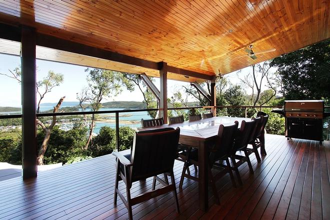 The Cowries offers accommodation for up to 14 people plus stunning views and a private pool. © Kristie Kaighin http://www.whitsundayholidays.com.au