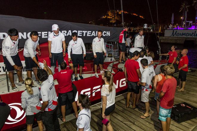 Dongfeng Race Team are the fifth boat to arrive in Alicante for the start of the Volvo Ocean race 2014-15! ©  Ainhoa Sanchez/Volvo Ocean Race