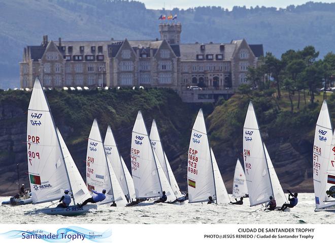 Santander proves to have wonderful backdrops - Ciudad de Santander Trophy - 2014 ISAF Worlds Test Event ©  Jesus Renedo http://www.sailingstock.com