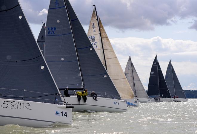 Start race 10 J Dream 2014 J/111 World Championship Cowes Isle of Wight England. 23 August 2014 Race 8,9 and 10 ©  Rick Tomlinson http://www.rick-tomlinson.com