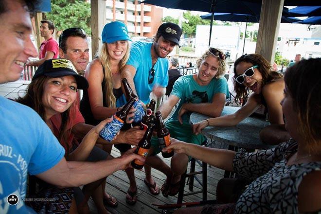 Cheers - 2014 Starboard Hatteras Wave Jam ©  Kevin Pritchard / AWT http://www.americanwindsurfingtour.com/