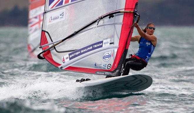 2014 ISAF Sailing World Championships, Santander - Bryony Shaw, RS:X Women © Ocean Images/British Sailing Team