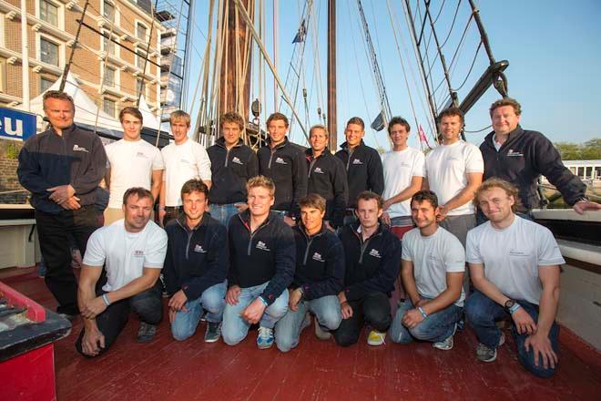 The Artemis Offshore Academy Solitaire du Figaro sailors and shore team. © Ocean Images