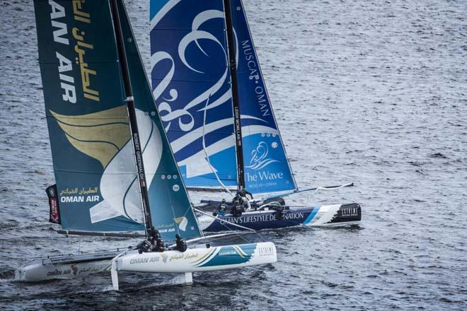 2014 Extreme Sailing Series, Act 5 Cardiff - Oman Air and The Wave, Muscat © Lloyd Images/Extreme Sailing Series