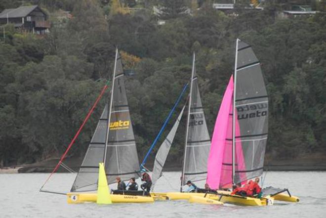 Close racing and mark roundings - FBYC - Youth Challenges Cup © Charles Winstone