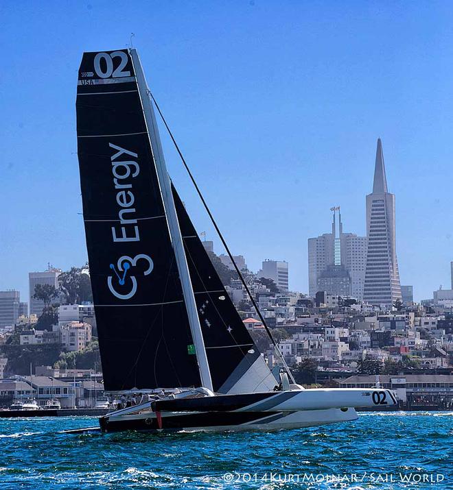 Orion against the City - 2014 Rolex Big Boat Series, San Francisco - Final Day © Kurt Molnar