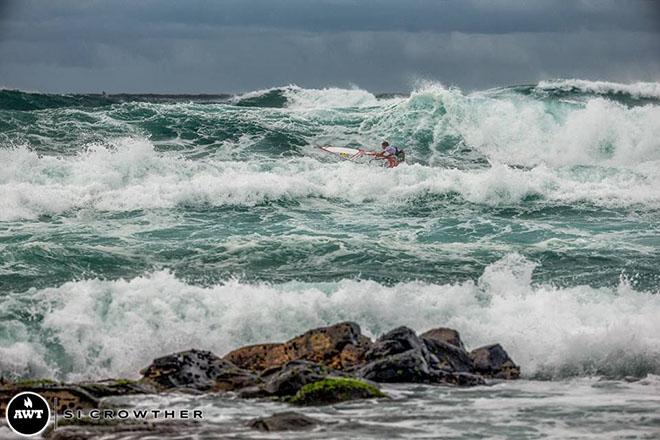 Morgan Noireaux, causing some upsets in the PWA.  © Si Crowther / AWT http://americanwindsurfingtour.com/